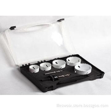Large Diameter 7PC HSS M3/ M42 Bimetal Hole Saw With Plasti